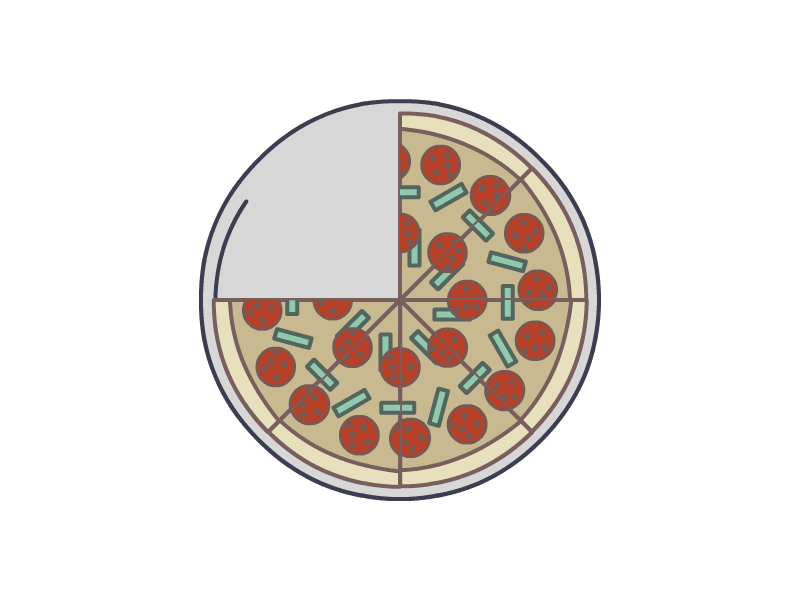 Loading Pizza animation design ui user interface vector