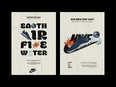 Poster concept for the NIKE Air Max Day 2021 2d 2d art branding concept design flat illustration nike nike air nike air max pastels poster poster design typography vector