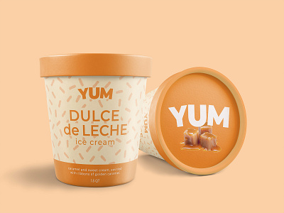 YUM icecream branding design lettering logo packaging type typography weeklywarmup