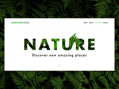 Daily UI 003 Landing Page dailyui design landing landingpage nature ui uidesign ux uxdesign