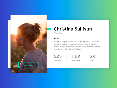 Daily UI #006 User Profile