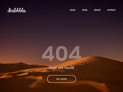 Daily UI #008 – 404 Page