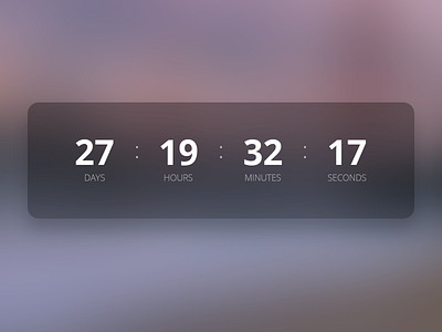 Daily UI #014 – Countdown Timer