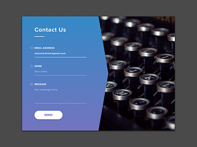 Daily UI #028 – Contact Us contactus dailyui dailyuichallenge designui form ui uidesign ux