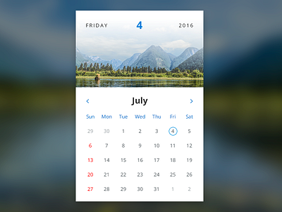 Daily UI #038 – Calendar