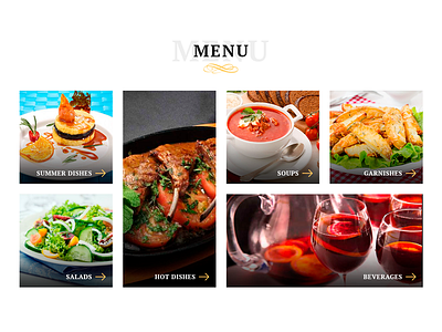 Daily UI #43 – Food/Drink Menu