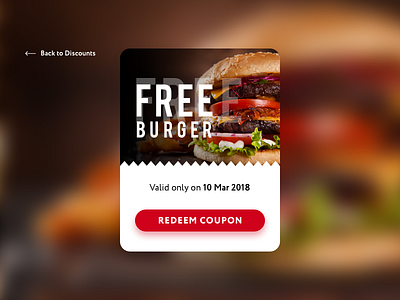 Daily UI #061 – Redeem Coupon