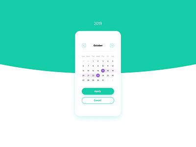 Daily UI #080 – Date Picker