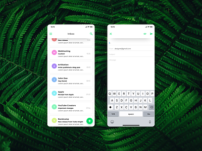 Daily UI #090 – Create New app create new dailyui inbox interface ios mail mobile app uidesign uxdesign
