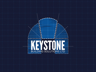 Keystone Building Solutions after effects animated logo animation blueprint brand branding builder builders building design illustraion illustrator keystone logo logo design motion motiongraphics vector