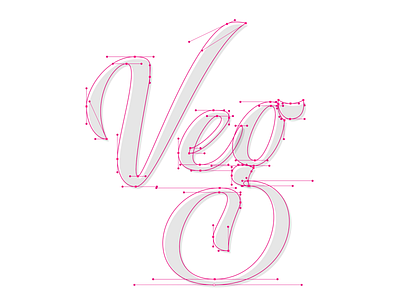 Veg bezier calligraphy curves design hand lettering illustration illustrator lettering pink process script typography vector veg vegetable
