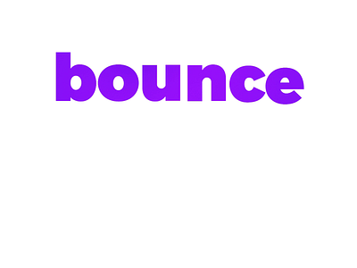 Bounce aftereffects animated animation bounce clean flat kinetic kinetictype kinetictypography lettering loop minimal purple type typeography vector