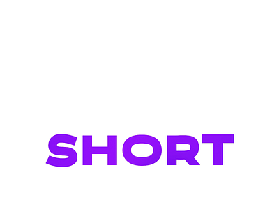 Short & Tall aftereffects animated animation clean flat kinetic kinetictype kinetictypography lettering logo loop minimal purple short tall type typeography vector