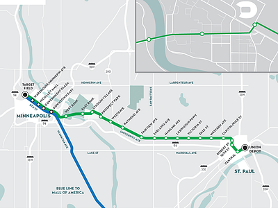 Transit Map blue campus green light rail line map metro minneapolis minnesota route traffic transit