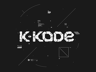 k-kode recordings branding affinity designer branding digital art interface label logo logo design mograph motion graphics sci fi techno ui