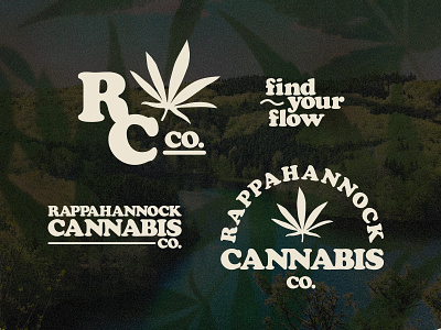 Rappahannock Cannabis Co. branding cannabis cannabis branding cannabis packaging design dispensary identity illustration marijuana rappahannock river retro vintage virginia weed weed logo wordmark