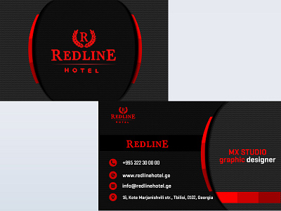 REDLINE HOTEL branding design georgia georgian illustration logo logotype typography ლოგო ქართული