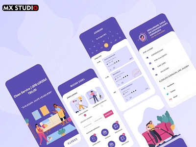 Clean Service-ქლის სერვისი App Design aplication app app design design georgia georgian ui ux web ქართული