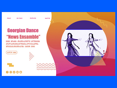 Georgian Dance News Web Design