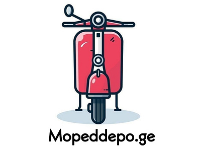 Moped Depo Company/მოპედ დეპო კომპანია branding design georgian illustration logotype qartuli vector ლოგო ქართული