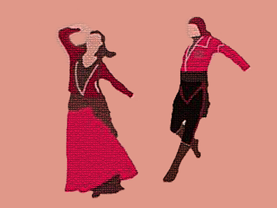 acharuli dance mosaic