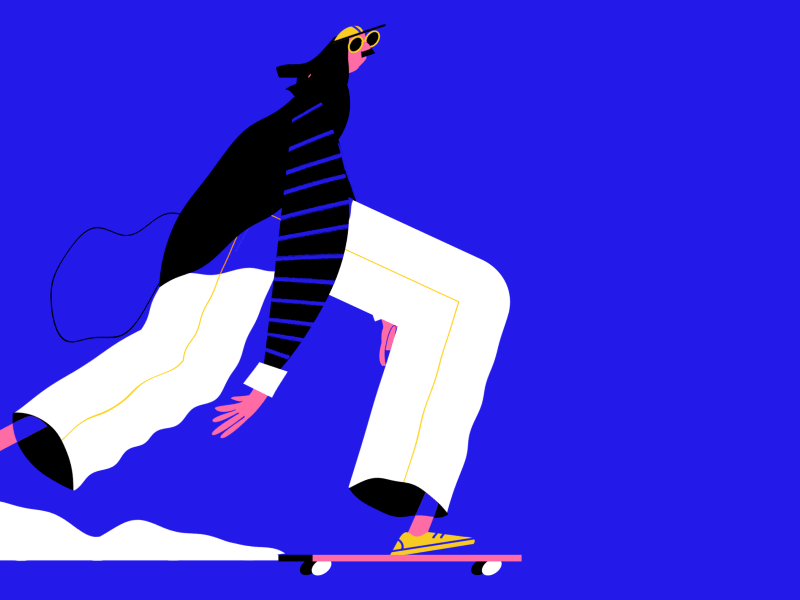 Skater character animation