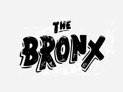 The Bronx borough bronx illustrator jordan lettering new york process vector