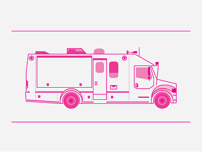 Truck illustrator mockup process truck vector