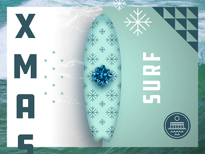 Xmas Surf christmas illustrator patterns photoshop surf surfboard vector winter