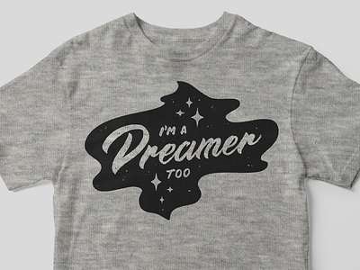 We're all Dreamers dream dreamers lettering mockup shirt vector