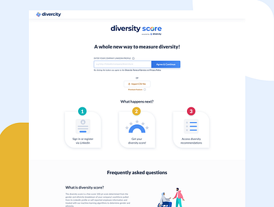 Diversity Score Web Project datavisualization prototyping uidesign ux