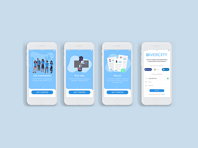 Onboarding for Mobile App branding design mobile ui mobileapp mobiledesign onboarding onboarding ui typography ui ux