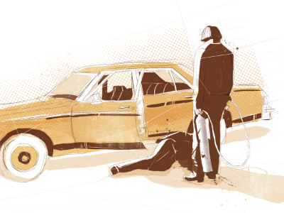 No Country for Old Men. black brown movie photoshop sketch texture white