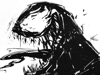 Venom | Fundraise black doodle fundraise marvel sketch spiderman venom villain