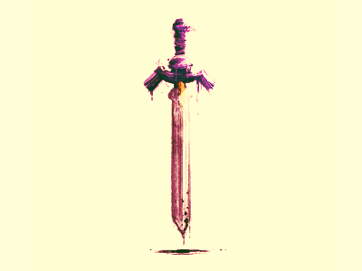 Sword - doodle fan art games link sword zelda