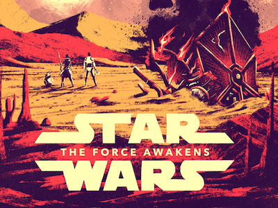 The Force Awakens awakens dark fan art film force kylo poster side star wars