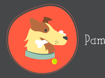 P.Y.P. logo concept 1 animal bone color concept dog logo pamper pet