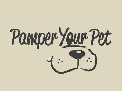 PYP logo animal color comic concept dog illustrator logo pamper pet vector