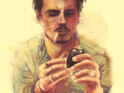 Depp depp digital illustration johnny painting photoshop portrait
