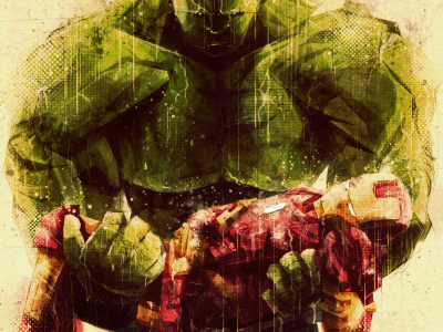 Brothers in Arms art avengers comic death digital hulk iron man movie photoshop rain sketchy