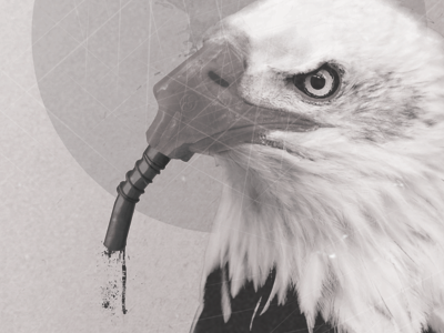 Oil of America america black eagle grey nozzle oil photomanipulation pump white