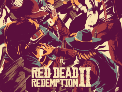 Red Dead Redemption II arthur morgan fan art limited poster print red dead redemption video game