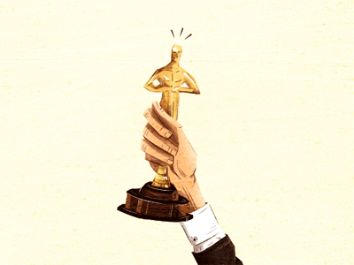 Winner! client fame film illustration oscar website