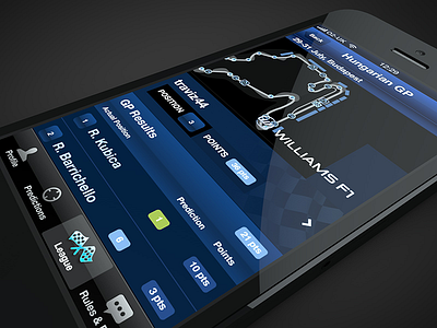 Williams F1 iPredictor app f1 ios ipad iphone williams