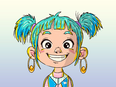 Anastasia "CuteGirl" character characterdesign color creación de personaje draw drawing girl illustration kawaii pincel xp-pen