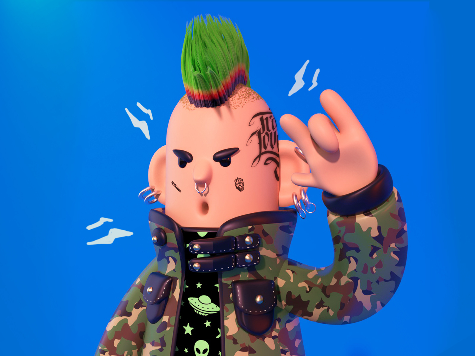 Pepe punk by The Deozs Ink on Dribbble