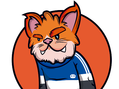 The Cat characterdesign color creación de personaje design diseño illustrator ilustration kawaii merchandise design orange vectors