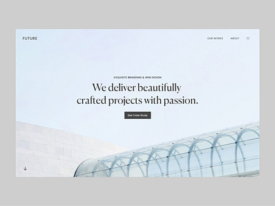 Clean Agency Web Design design minimal typography ui ux web website