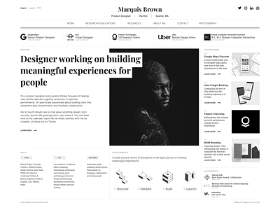 Experimental Portfolio Website Design design editorial design experimental design interface portfolio design ui uidesign ux uxdesign web web design