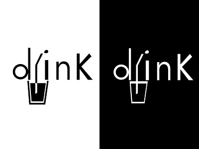 DRINK branding design icon illustration logo typography vector
